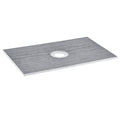 Shower Curb Kit, 1524x965mm Shower Pan Kit with 160mm Central Drain, Lightweight EPS Shower Installation Kits V952-LYAZDB6038YCSTGNWV0