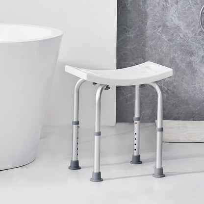 Shower Chair, Adjustable Height Shower Stool with Built-in Handles, Shower Seat for Inside Shower or Tub, V952-LYDFXFLHJPESOYK86V0