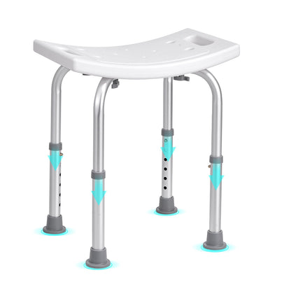 Shower Chair, Adjustable Height Shower Stool with Built-in Handles, Shower Seat for Inside Shower or Tub, V952-LYDFXFLHJPESOYK86V0