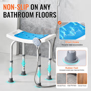 Shower Chair, Adjustable Height Shower Stool, Shower Seat for Inside Shower or Tub, Non-Slip Bench Bathtub V952-LYDFXSLHJPESDZCC9V0