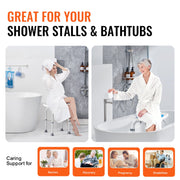 Shower Chair, Adjustable Height Shower Stool, Shower Seat for Inside Shower or Tub, Non-Slip Bench Bathtub V952-LYDFXSLHJPESDZCC9V0