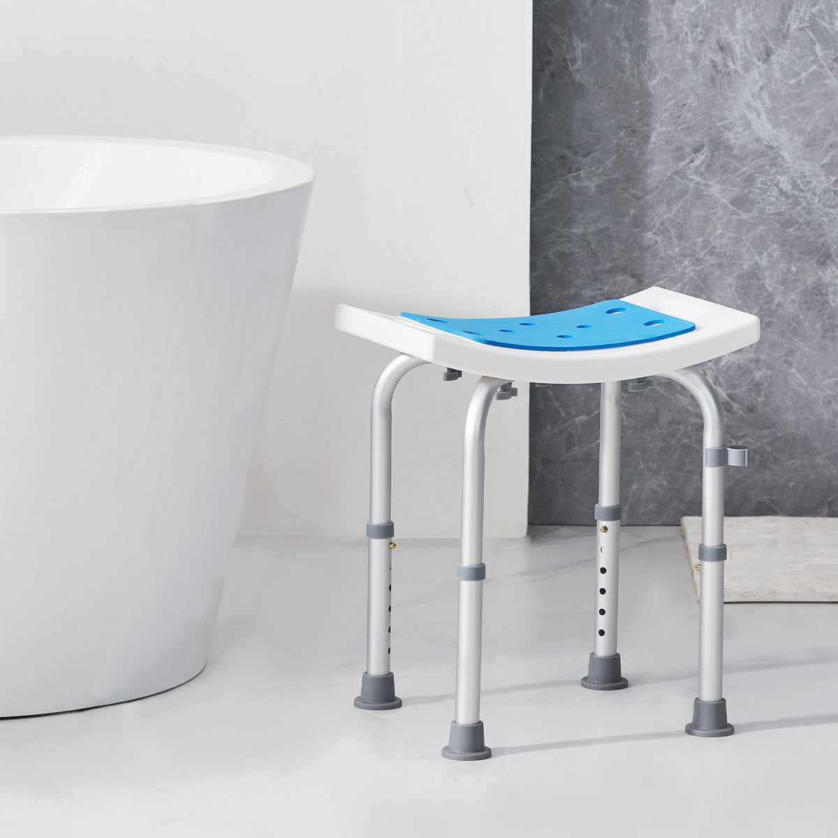 Shower Chair, Adjustable Height Shower Stool, Shower Seat for Inside Shower or Tub, Non-Slip Bench Bathtub V952-LYDFXSLHJPESDZCC9V0