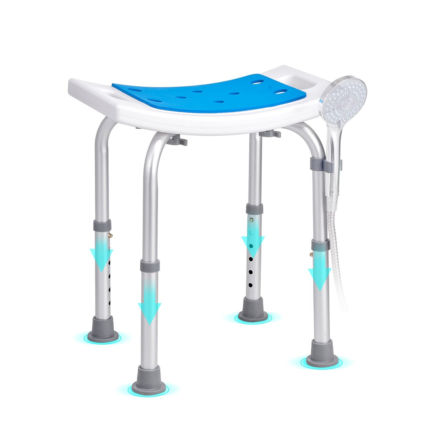 Shower Chair, Adjustable Height Shower Stool, Shower Seat for Inside Shower or Tub, Non-Slip Bench Bathtub V952-LYDFXSLHJPESDZCC9V0