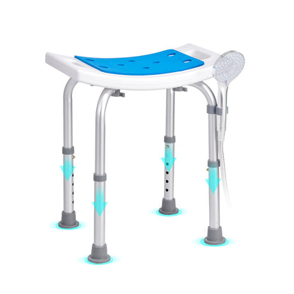 Shower Chair, Adjustable Height Shower Stool, Shower Seat for Inside Shower or Tub, Non-Slip Bench Bathtub V952-LYDFXSLHJPESDZCC9V0