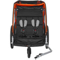 Bike Trailer for Toddlers, Kids, Double Seat, 45 kg Load, 2-In-1 Canopy Carrier Converts to Stroller, Tow V952-LYS2GHJG820IRLD5RV0