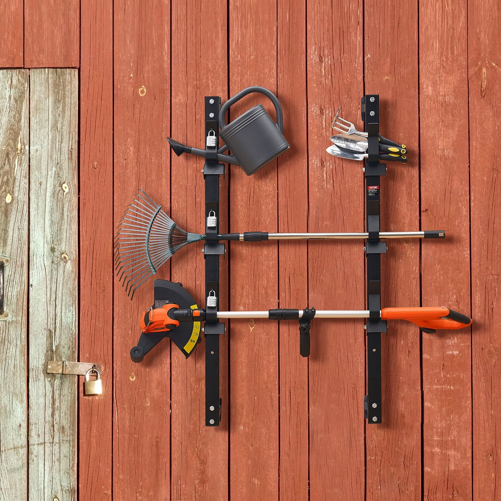 3-Place Weeder Trimmer Rack Holder for Open Landscape Trailer Lockable V952-LYSDCJGJ3QX0RMZUUV0