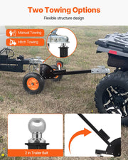 Trailer Dolly, 1500lbs Tongue Weight Capacity, 2 in 1 Trailer Mover with 2 in Ball, 16 in Pneumatic Tires and V952-LYSDQYC1500LJYV2YV0