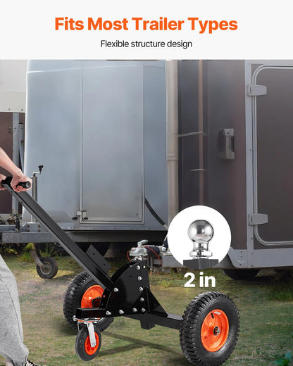 Trailer Dolly, 1500lbs Tongue Weight Capacity, 2 in 1 Trailer Mover with 2 in Ball, 16 in Pneumatic Tires and V952-LYSDQYC1500LJYV2YV0