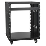 12U AV Rack Stand, 136.08kg Capacity, Network Stereo Recording Studio Rack with Lockable Caster Wheels Round V952-LYSJJ12U18YCOJ5U1V0