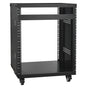 12U AV Rack Stand, 136.08kg Capacity, Network Stereo Recording Studio Rack with Lockable Caster Wheels Round V952-LYSJJ12U18YCOJ5U1V0