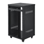 16U AV Rack, 90.7 kg Max Load Capacity, Home Recording Studio Rack with Lockable Caster Wheels, Open Frame V952-LYSJJ16U18YCAXC9D001V0