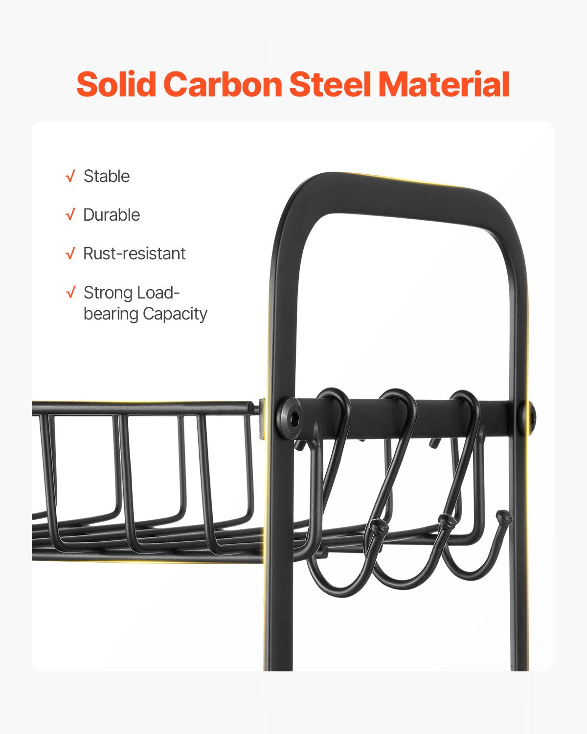 2 Tier Coffee Bar Organizer for Countertop w/ 12 Movable Hooks Mug Holder V952-LYSMKBGJBGSLN4HGLV0