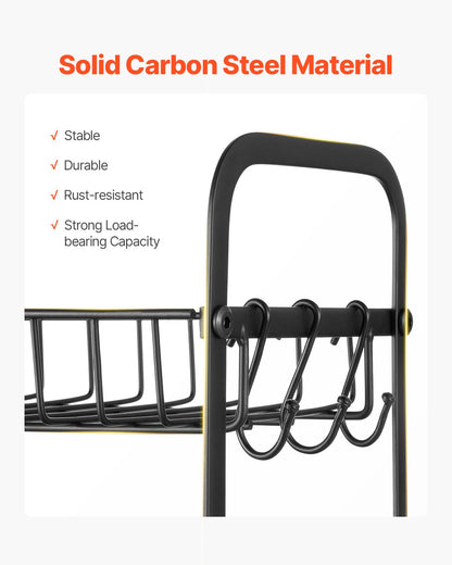2 Tier Coffee Bar Organizer for Countertop w/ 12 Movable Hooks Mug Holder V952-LYSMKBGJBGSLN4HGLV0