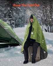 Camping Blanket 2.08 m x 1.4 m Warm Stadium Blanket 330GSM Outdoor Travel V952-LYTCSDLYLRPPCLSMKV0