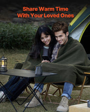 Wool Camping Blanket, Large Warm Stadium Blanket, Waterproof & Windproof, Flame Retardant, Great for V952-LYTCSYMHFPP5P7EO5V0