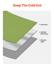 Camping Blanket 2 m x 1.5 m Wearable Warm Stadium Blanket Army Green V952-LYTJZKKCDDLY0746MV0