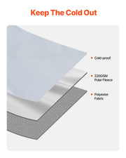 Camping Blanket 2 m x 1.5 m Wearable Warm Stadium Blanket Light Grey. V952-LYTJZKKCDDLYJ2MF1V0