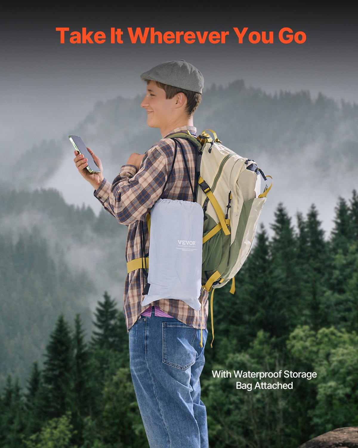 Camping Blanket 2 m x 1.5 m Wearable Warm Stadium Blanket Light Grey. V952-LYTJZKKCDDLYJ2MF1V0