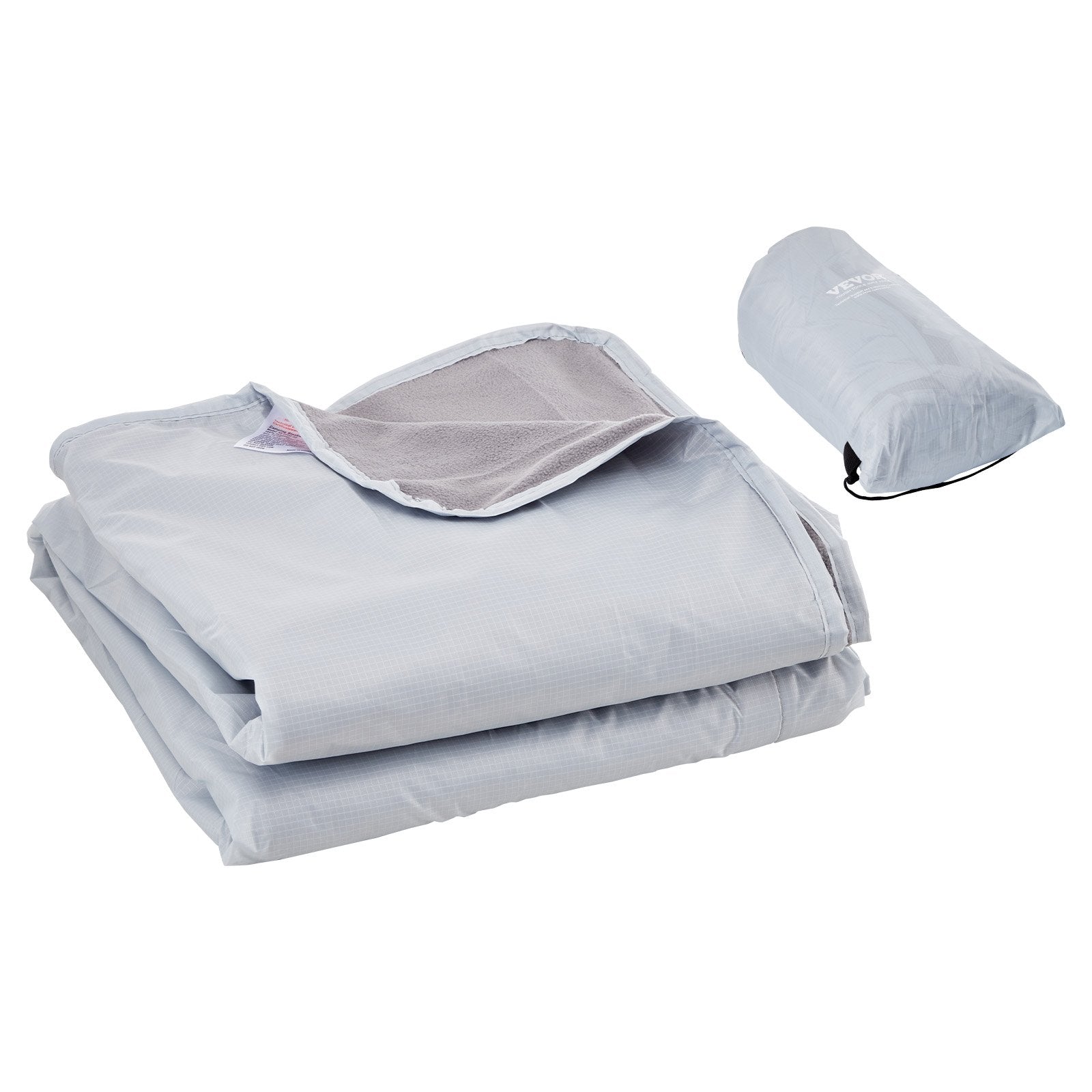 Camping Blanket 2 m x 1.5 m Wearable Warm Stadium Blanket Light Grey. V952-LYTJZKKCDDLYJ2MF1V0