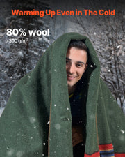 Wool Camping Blanket 1.62 m x 2.23 m for Camping Hiking Travel Texture V952-LYTWLYMHFPP3SJS97V0