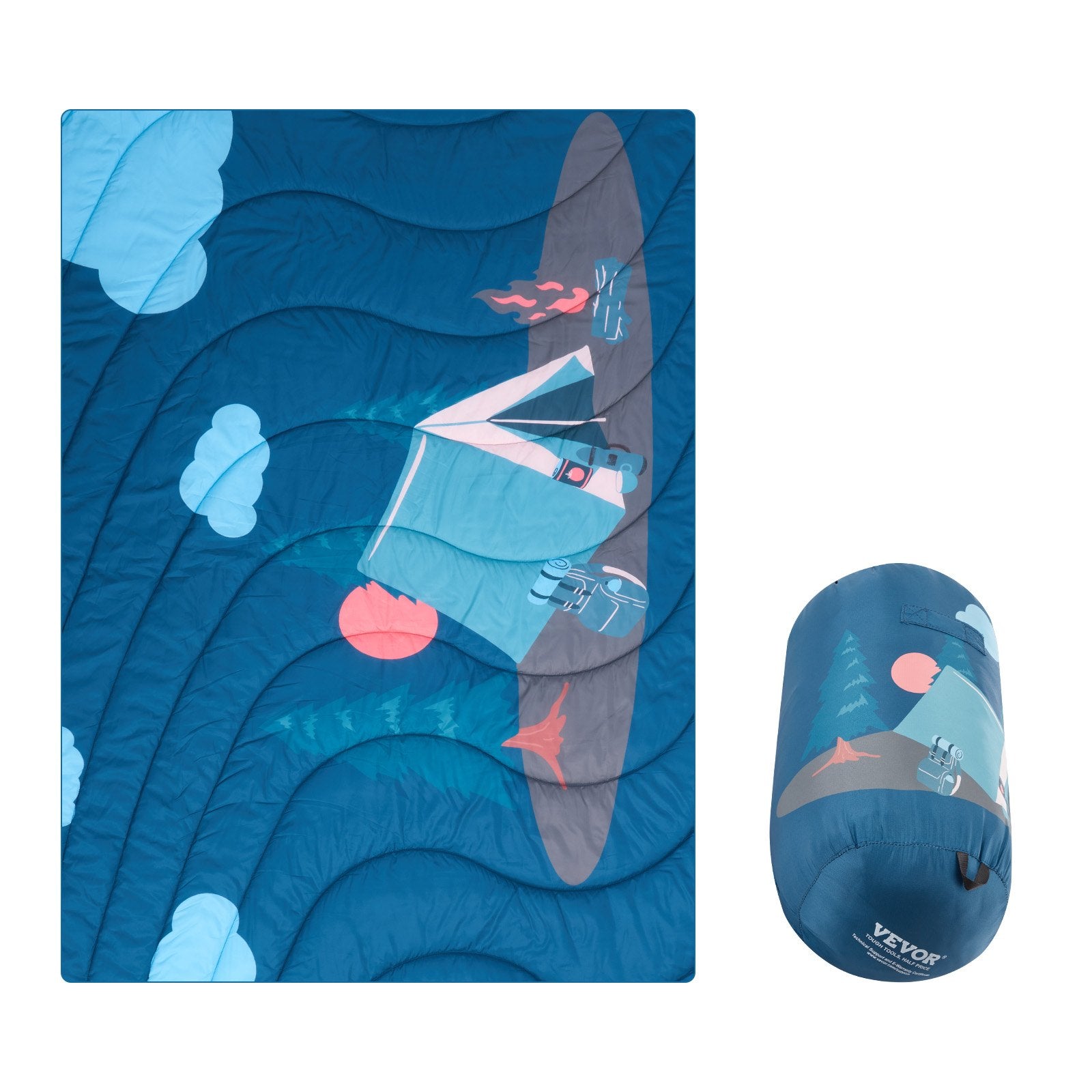 Camping Blanket 1.9 m x 1.32 m Wearable Warm Stadium Blanket Outdoor V952-LYTYHJZXWKCDA0OK8V0