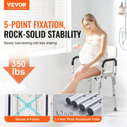 Shower Chair, Shower Seat with Back, Adjustable Height Shower Stool, Shower Chair for Inside Shower Bathtub, V952-LYYFXFLHJPESAQLY8V0