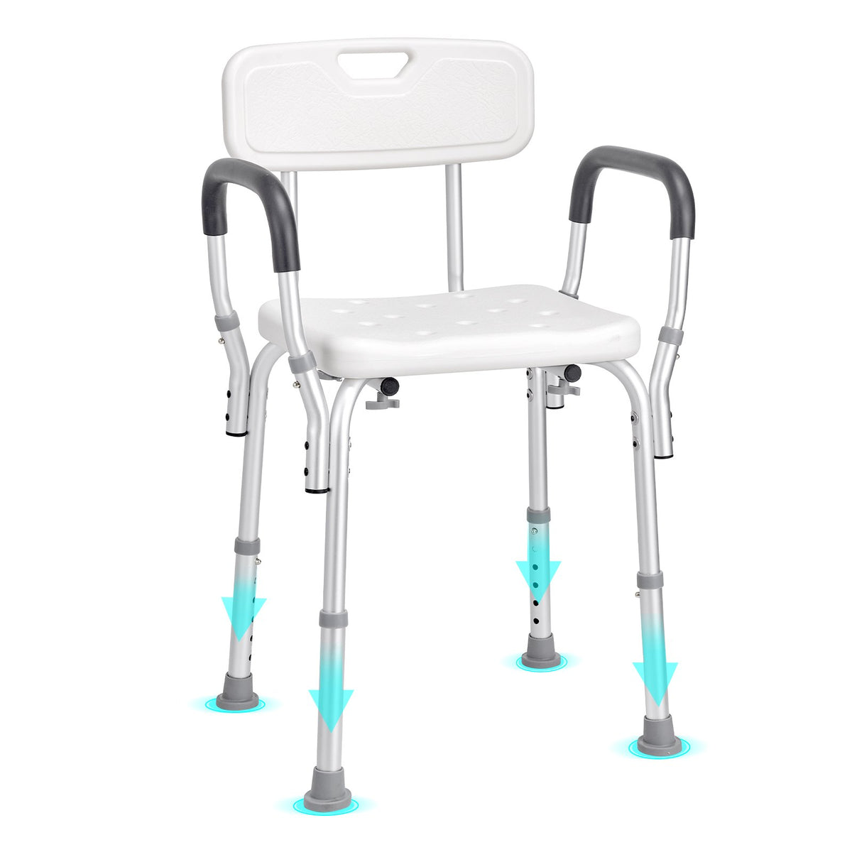 Shower Chair, Shower Seat with Back, Adjustable Height Shower Stool, Shower Chair for Inside Shower Bathtub, V952-LYYFXFLHJPESAQLY8V0