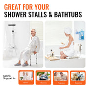 Shower Chair, Shower Seat with Back, Adjustable Height Shower Stool, Shower Chair for Inside Shower Bathtub, V952-LYYFXLHJPESWYQ55WV0