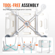 Shower Chair, Shower Seat with Back, Adjustable Height Shower Stool, Shower Chair for Inside Shower Bathtub, V952-LYYFXLHJPESWYQ55WV0