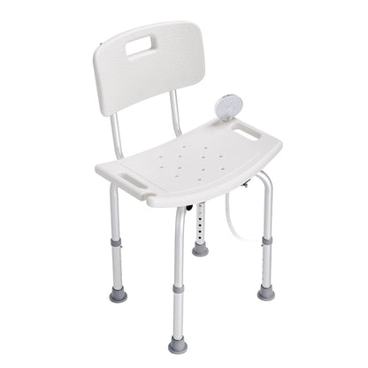Shower Chair, Shower Seat with Back, Adjustable Height Shower Stool, Shower Chair for Inside Shower Bathtub, V952-LYYFXLHJPESWYQ55WV0