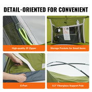Camping Tent, 7 x 7 x 4 ft Fit for 6 Person, Waterproof Lightweight Backpacking Tent, Easy Setup, with Door V952-LYZPBLXWDLNJBUREMV0