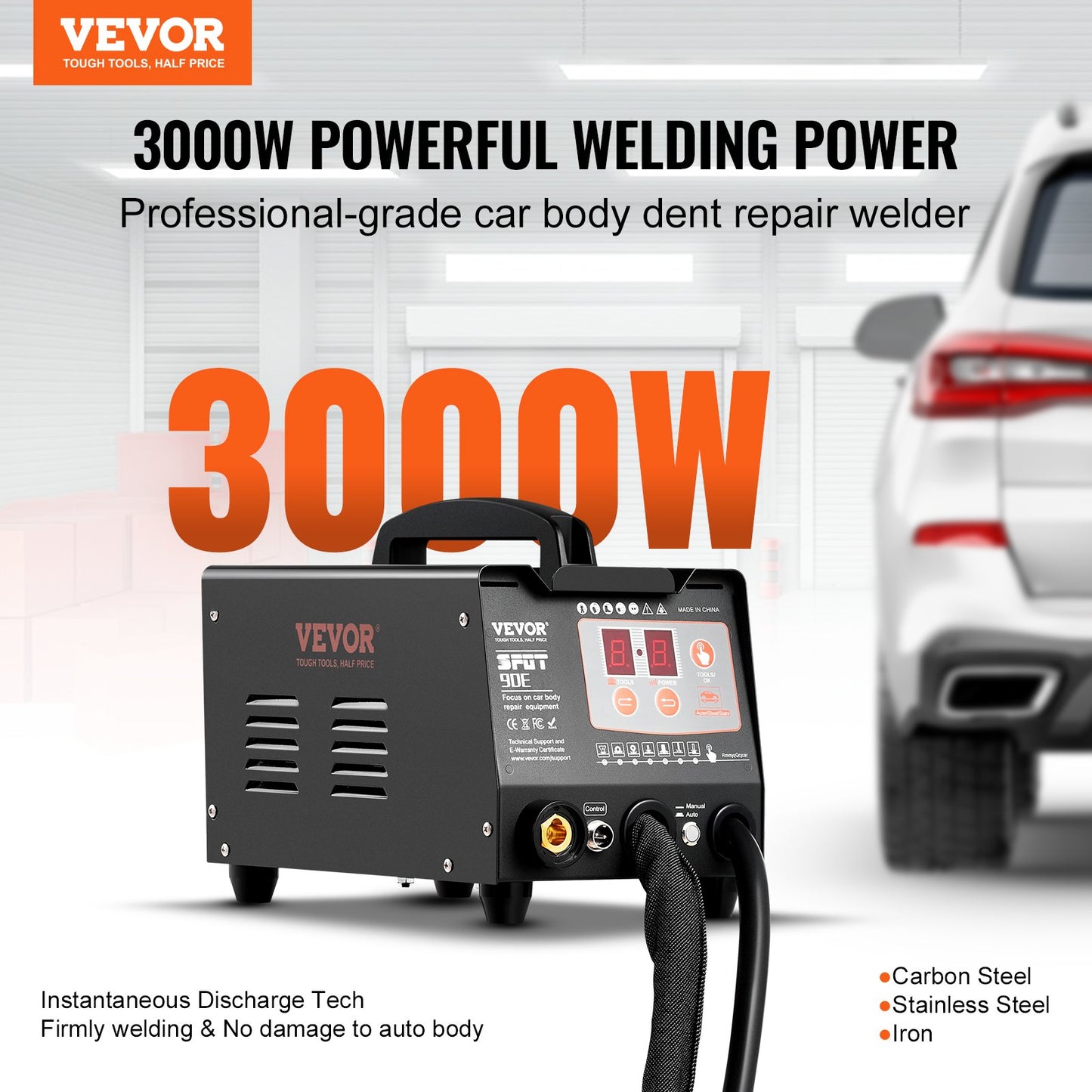 Spot Welder Dent Puller 3KW Stud Welder Dent Repair Kit with 2 Welding Gun V952-LZHJ30KW7ZGNRYSVJV3