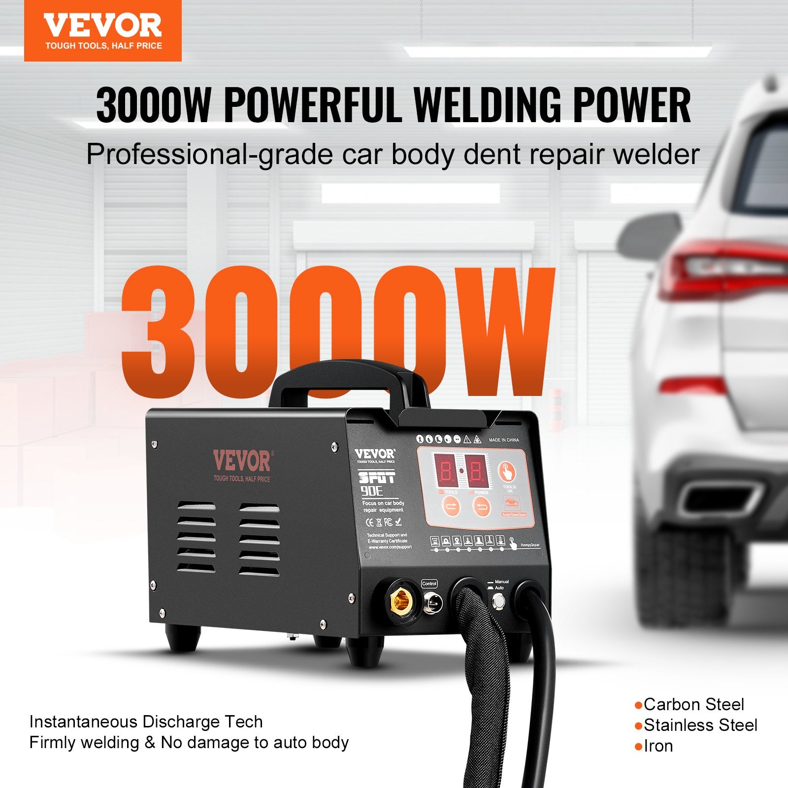 Spot Welder Dent Puller 3KW Stud Welder Dent Repair Kit with 2 Welding Gun V952-LZHJ30KW7ZGNRYSVJV3