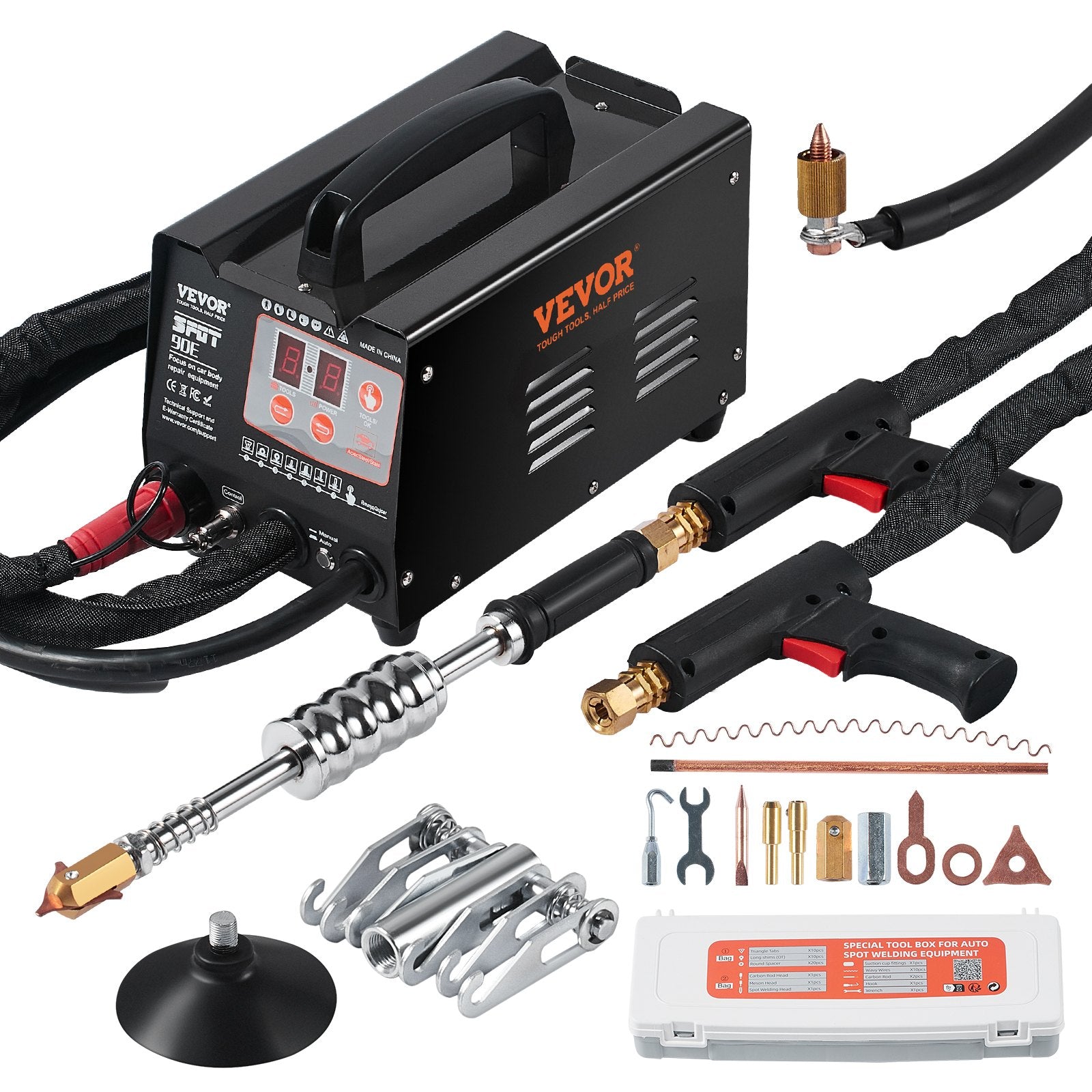 Spot Welder Dent Puller 3KW Stud Welder Dent Repair Kit with 2 Welding Gun V952-LZHJ30KW7ZGNRYSVJV3
