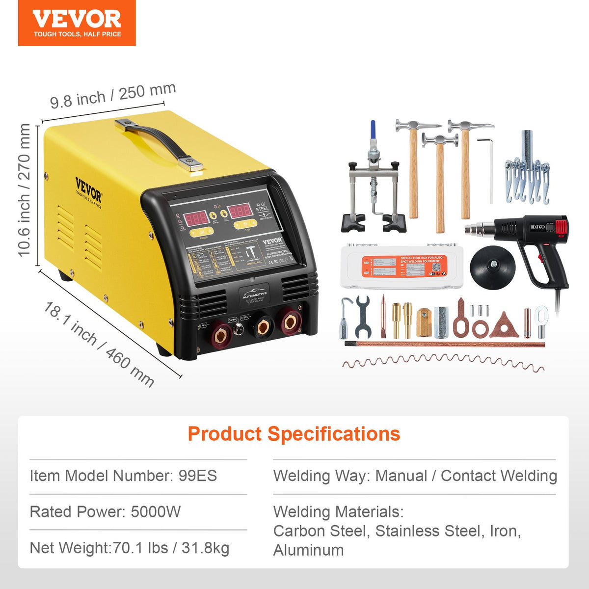 Dual Pro Stud Welder Professional 5KW Welder for Steel & Aluminum Panels V952-LZHJFTSZDSD1DIN4DV3