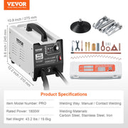 Stud Welder Dent Repair Kit, 1.8KW Spot Welder Dent Puller with Auto/Manual Welding & 7 Versatile Modes, Auto V952-LZHJFTSZDSD1LY9S7V3