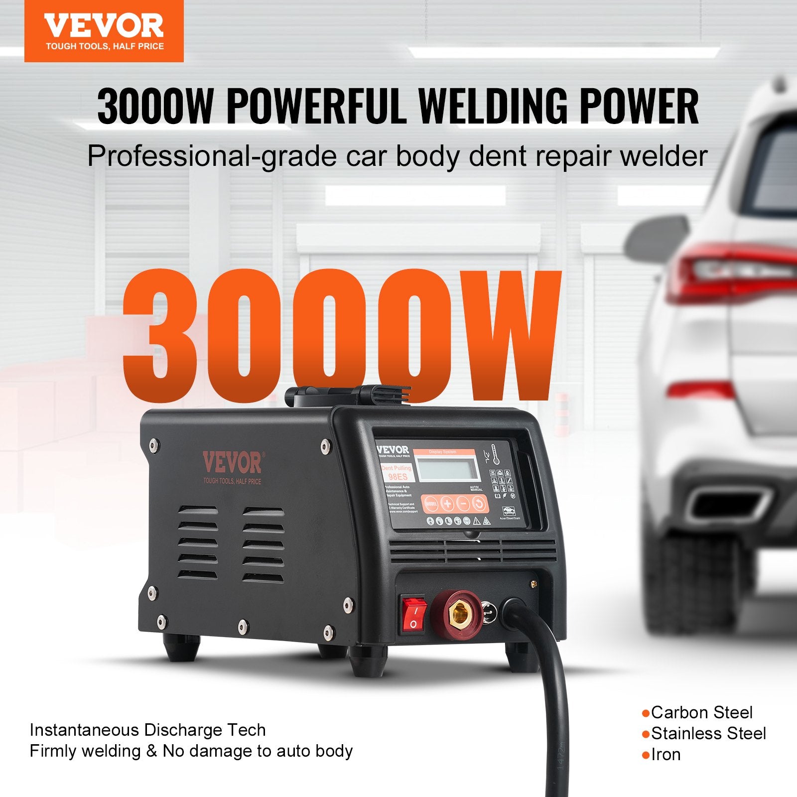 Stud Welder Dent Repair Kit, 3KW Spot Welder Dent Puller with Auto/Manual Welding & 9 Versatile Modes, Auto V952-LZHJFTSZDSD3DV3W9V3