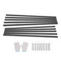 Metal Landscape Edging, 10 Packs 60 in Rust-Resistant Aluminum Alloy Landscape Edging, Bendable Garden Edging V952-LZJSPZ10PCS58DDP1V0
