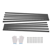 Metal Landscape Edging, 10 Packs 60 in Rust-Resistant Aluminum Alloy Landscape Edging, Bendable Garden Edging V952-LZJSPZ10PCS58DDP1V0