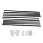 Metal Landscape Edging, 10 Packs 60 in Rust-Resistant Aluminum Alloy Landscape Edging, Bendable Garden Edging V952-LZJSPZ10PCS58DDP1V0