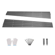 Metal Landscape Edging, 8 Packs 72 in Rust-Resistant Aluminum Alloy Landscape Edging, Bendable Garden Edging V952-LZJSPZ8PCS72VOIEEV0