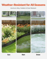 Metal Landscape Edging, 8 Packs 72 in Rust-Resistant Aluminum Alloy Landscape Edging, Bendable Garden Edging V952-LZJSPZ8PCS72VOIEEV0