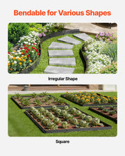 Metal Landscape Edging, 8 Packs 72 in Rust-Resistant Aluminum Alloy Landscape Edging, Bendable Garden Edging V952-LZJSPZ8PCS72VOIEEV0