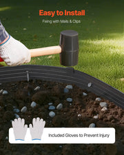 Metal Landscape Edging, 8 Packs 72 in Rust-Resistant Aluminum Alloy Landscape Edging, Bendable Garden Edging V952-LZJSPZ8PCS72VOIEEV0