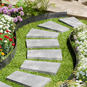 Metal Landscape Edging, 8 Packs 72 in Rust-Resistant Aluminum Alloy Landscape Edging, Bendable Garden Edging V952-LZJSPZ8PCS72VOIEEV0