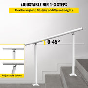 Handrail Outdoor Stairs, 3ft, 34 Inch Outdoor Handrail, Outdoor Stair Railing Adjustable from 0 to 60 Degrees V952-LZLTFS3YCYGBSDLZ1V0
