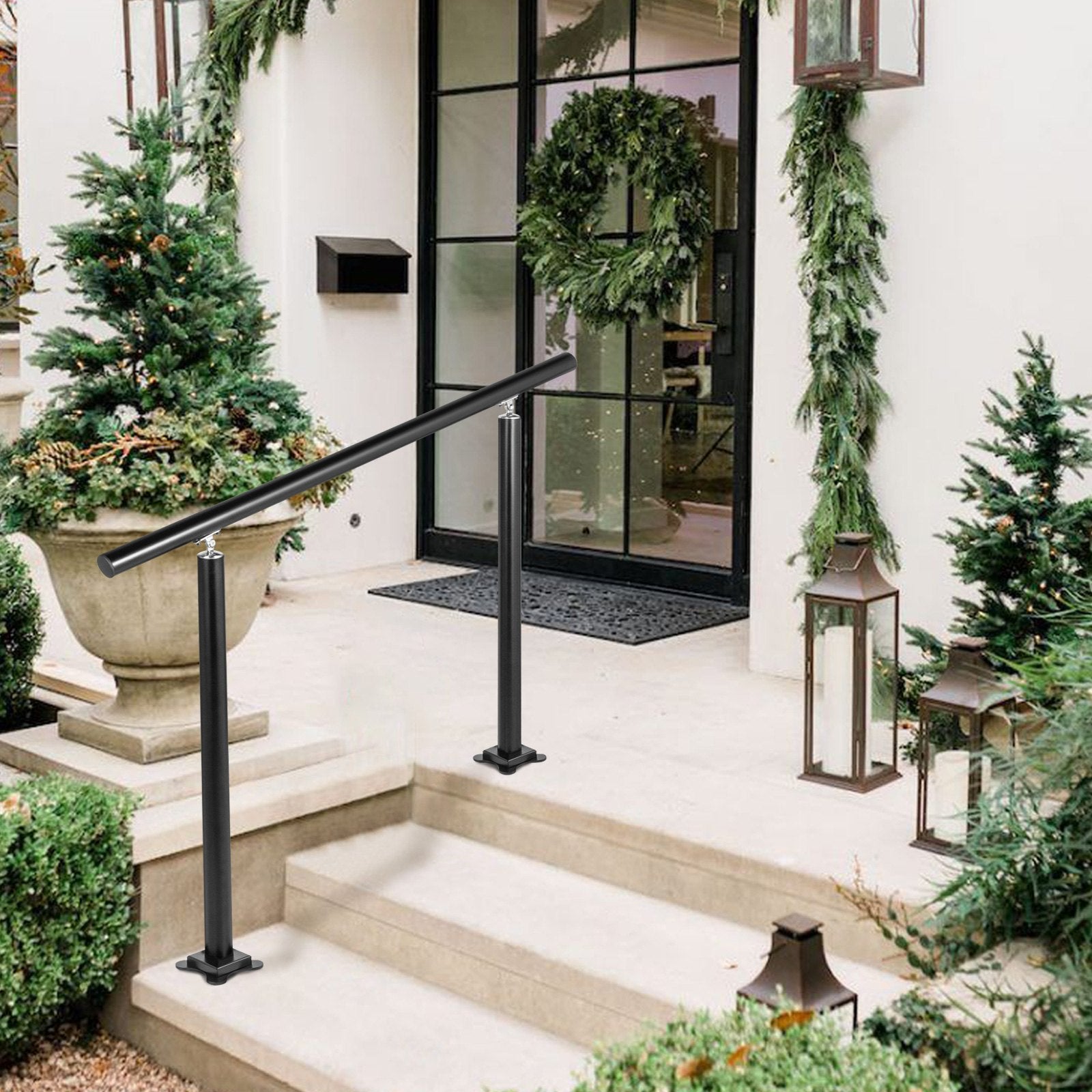 Handrail Outdoor Stairs, 3ft, 34 Inch Outdoor Handrail, Outdoor Stair Railing Adjustable from 0 to 60 Degrees V952-LZLTFS3YCYGHSDLZ1V0