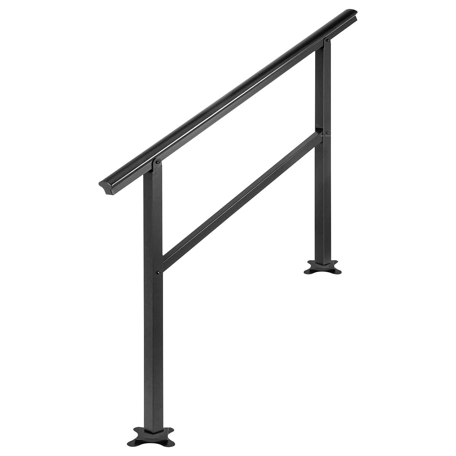 Handrail Outdoor Stairs 47.6 X 35.2 Inch Outdoor Handrail Outdoor Stair Railing Adjustable from 0 to 30 V952-LZLTFSDHGLZHSKD01V0