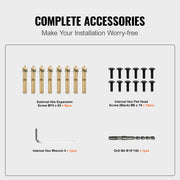 Handrail Outdoor Stairs 47.6 X 35.2 Inch Outdoor Handrail Outdoor Stair Railing Adjustable from 0 to 30 V952-LZLTFSDHGLZHSKD01V0