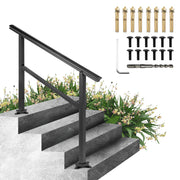Handrail Outdoor Stairs 47.6 X 35.2 Inch Outdoor Handrail Outdoor Stair Railing Adjustable from 0 to 30 V952-LZLTFSDHGLZHSKD01V0